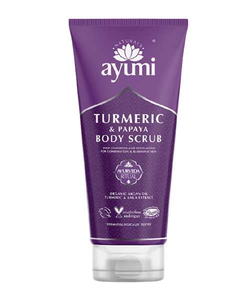 AYUMI NATURALS TURMERIC AND PAPAYA BODY SCRUB 