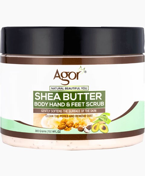 AGOR SHEA BUTTER BODY HAND AND FEET SCRUB 