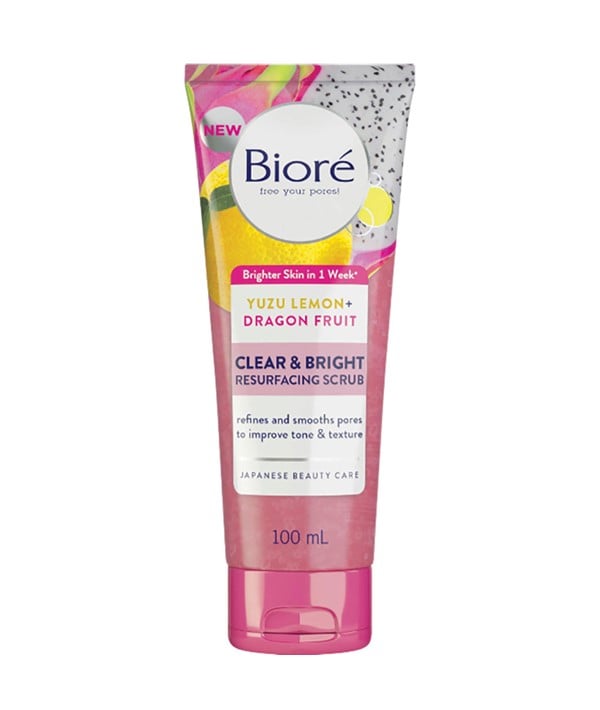 YUZU LEMON AND DRAGON FRUIT CLEAR BRIGHT RESURFACING SCRUB