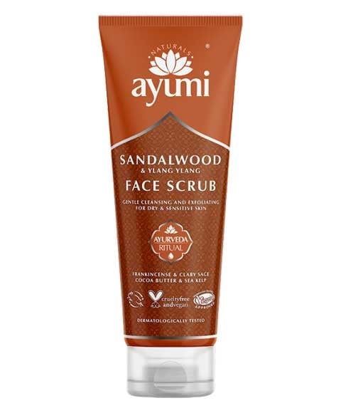 AYUMI NATURALS SANDALWOOD AND YLANG YLANG FACE SCRUB 