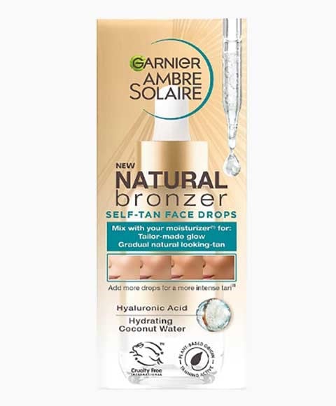 AMBRE SOLAIRE NATURAL BRONZER SELF TAN FACE DROPS 