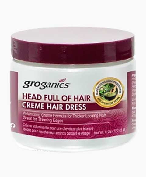 GROGANICS HAIR GRO N WILD HAIR DRESS CONDITIONING CREME 