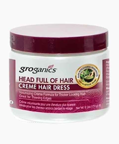 GROGANICS HEAD FULL OF HAIR CREME HAIR DRESS VOLUMIZING CR