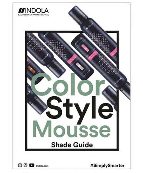 INDOLA COLOR STYLE MOUSSE SHADE GUIDE 