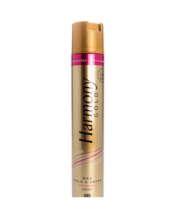 HARMONY GOLD MAX HOLD AND SHINE SPRAY 