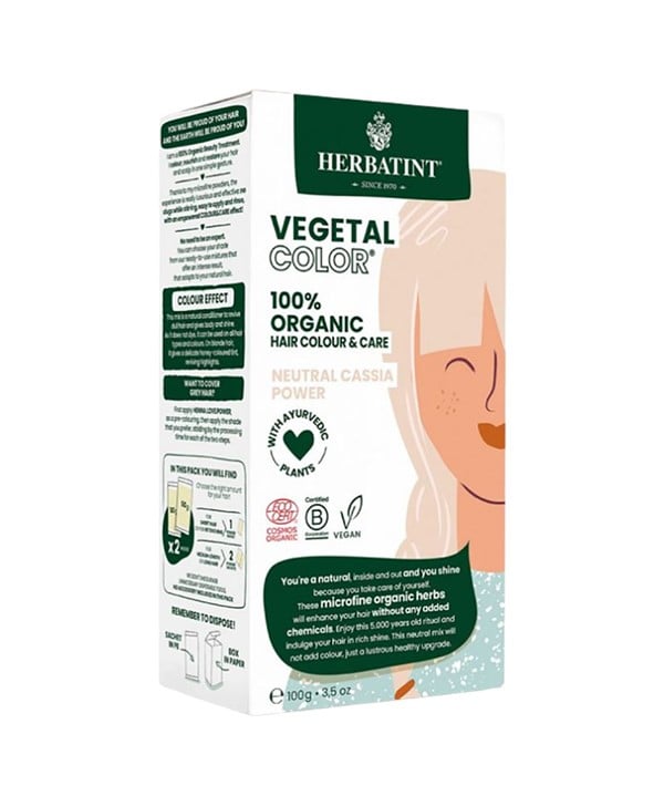 HERBATINT VEGETAL ORGANIC HAIR COLOR NEUTRAL CASSIA POWER