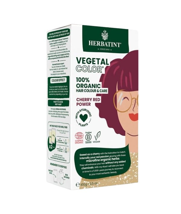 HERBATINT VEGETAL ORGANIC HAIR COLOR CHERRY RED POWER 