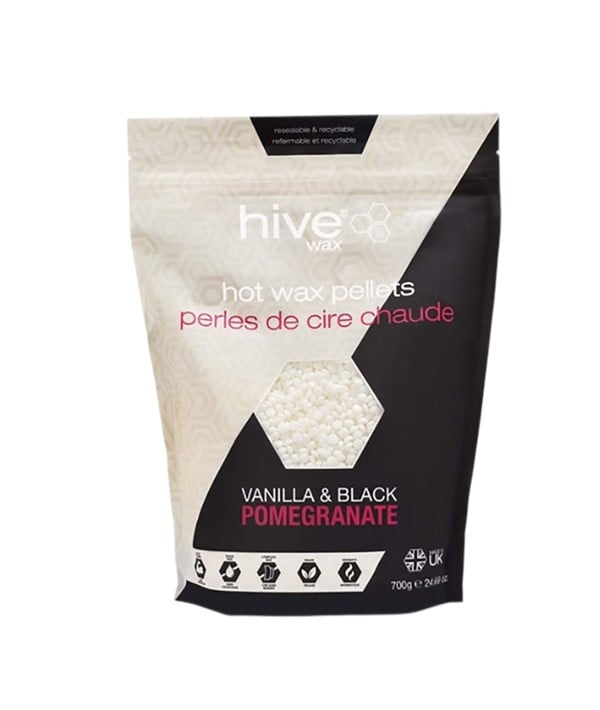 HIVE HOT WAX PELLETS VANILLA AND BLACK POMEGRANATE 