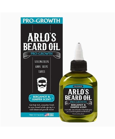 ARLOS PRO GROWTH BEARD OIL WITH BERGAMOT AND JUNIPER SCENT