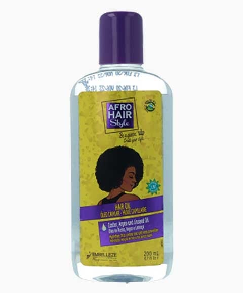 AFRO HAIR STYLE CASTOR ARGAN AND LINSEED HAIR OIL 