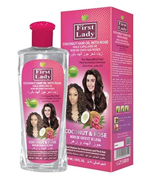 FIRST LADY COCONUT HAIR OIL WITH ROSE 