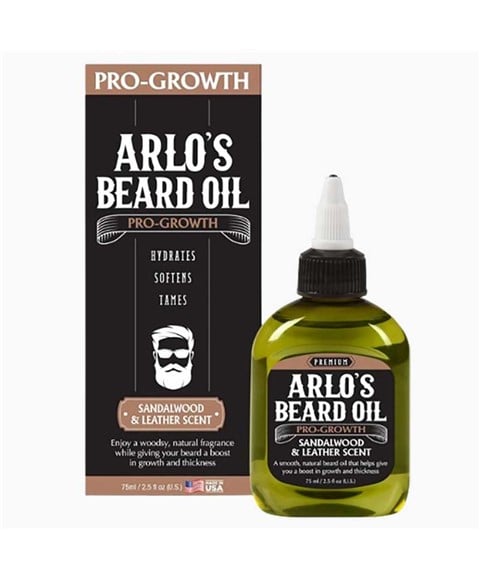 ARLOS PRO GROWTH BEARD OIL WITH SANDALWOOD AND LEATHER SCE