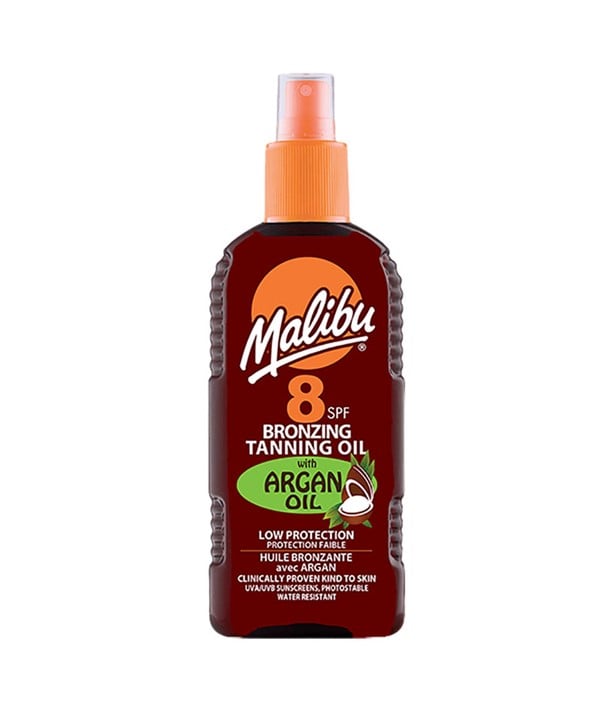 MALIBU BRONZING TANNING OIL WITH ARGAN OIL SPF8 