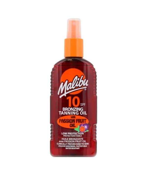 MALIBU BRONZING TANNING OIL WITH PASSION FRUIT OIL SPF10 