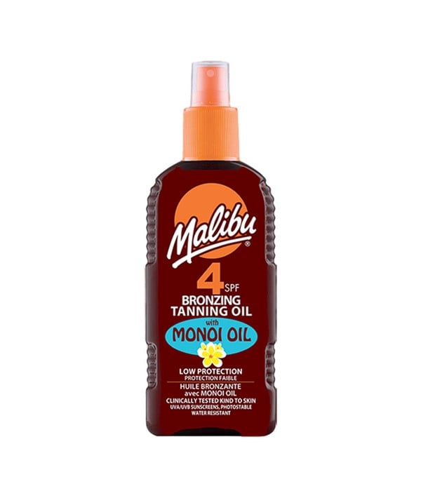 MALIBU BRONZING TANNING OIL WITH MONOI OIL SPF4 