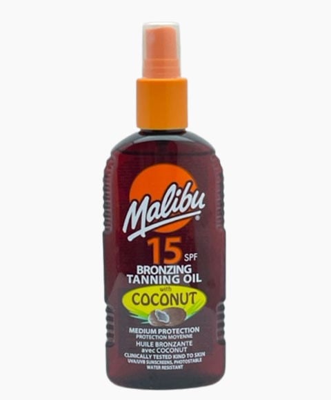 MALIBU BRONZING TANNING OIL WITH COCONUT SPF15 