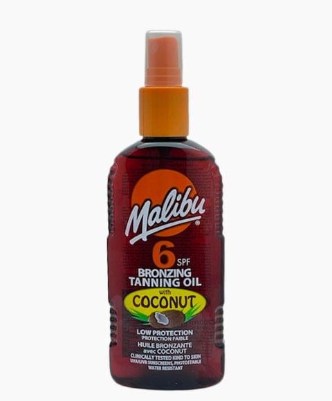 MALIBU BRONZING TANNING OIL WITH COCONUT SPF6 