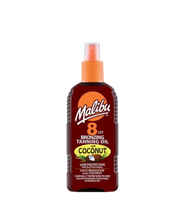 MALIBU BRONZING TANNING OIL WITH COCONUT SPF8 