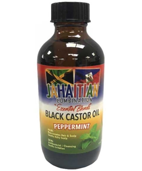 JAHAITIAN COMBINATION BLACK CASTOR OIL WITH PEPPERMINT 