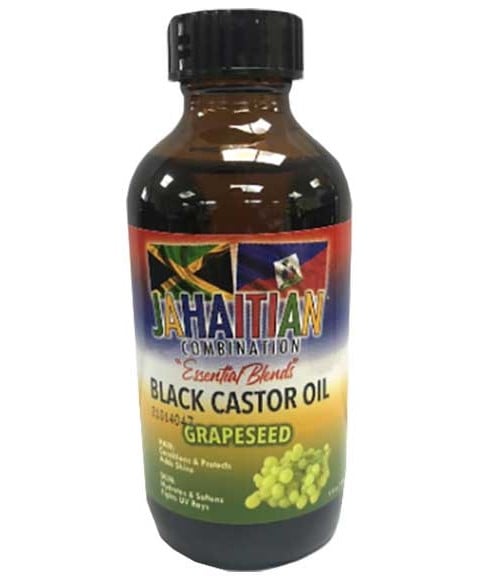 JAHAITIAN COMBINATION BLACK CASTOR OIL WITH GRAPESEED 