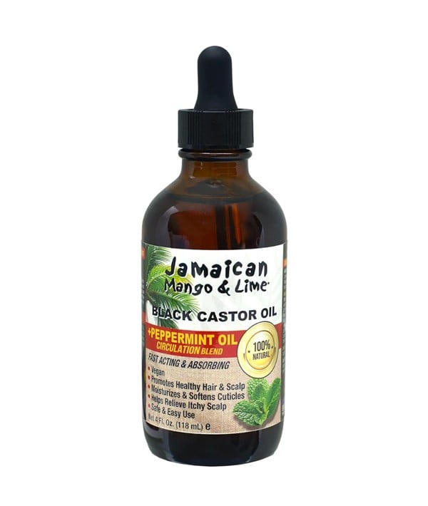 JAMAICAN MANGO AND LIME BLACK CASTOR OIL PEPPERMINT 