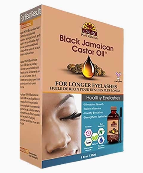 BLACK JAMAICAN CASTOR OIL FOR LONGER EYELASHES 