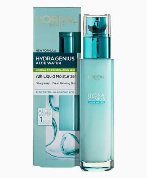 HYDRA GENIUS ALOE WATER 72H LIQUID MOISTURISER FOR NORMAL