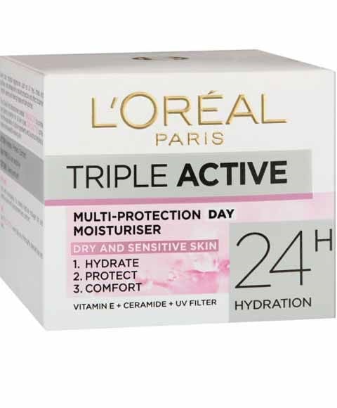 TRIPLE ACTIVE 24H HYDRATION MULTI PROTECTION DAY MOISTURIS