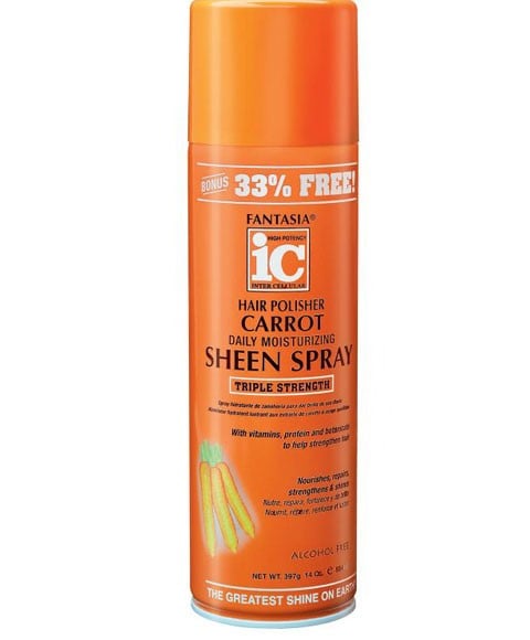 IC FANTASIA HAIR POLISHER CARROT GROWTH SHEEN SPRAY 