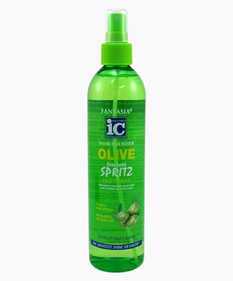 IC FANTASIA HAIR POLISHER OLIVE FIRM HOLD SPRITZ HAIR SPRA