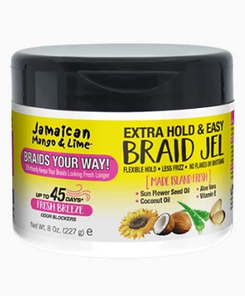 JAMAICAN MANGO AND LIME EXTRA HOLD EASY BRAID JEL 