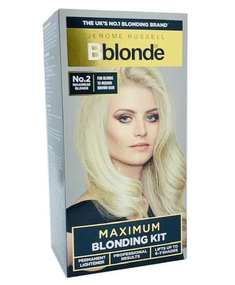 JEROME RUSSELL MAXIMUM BLONDING KIT NO 2 BLONDE TO MEDIUM