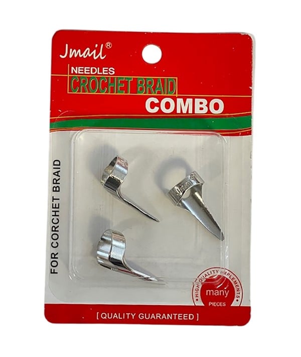 JMAIL NEEDLES CROCHET BRAID COMBO BTLTO6 SIL 