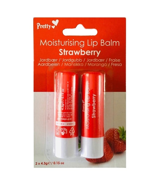 PRETTY MOISTURISING LIP BALM STRAWBERRY 