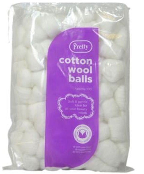 PRETTY COTTON WOOL BALLS WHITE 