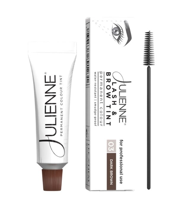 JULIENNE LASH AND BROW TINT 03 DARK BROWN 