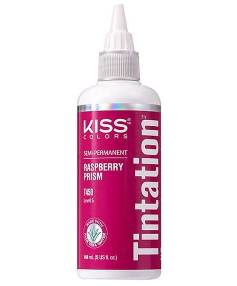 KISS COLORS TINTATION SEMI PERMANENT RASPBERRY PRISM T450