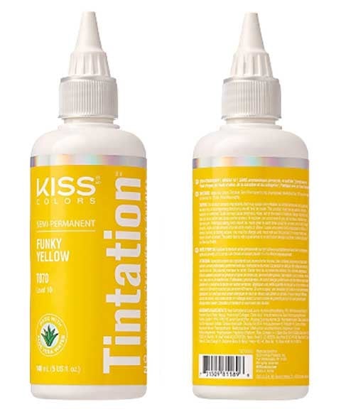 KISS COLORS TINTATION SEMI PERMANENT FUNKY YELLOW T070 