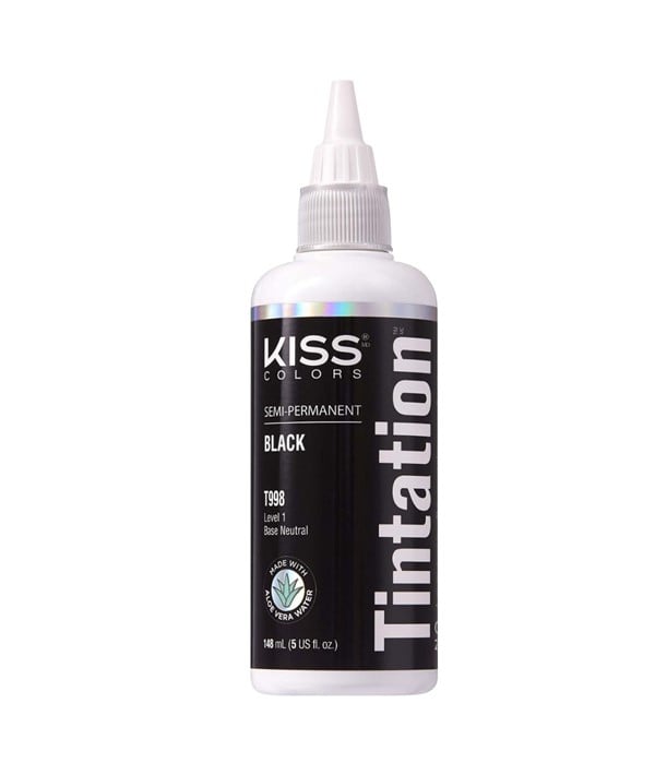 KISS COLORS TINTATION SEMI PERMANENT BLACK T998 