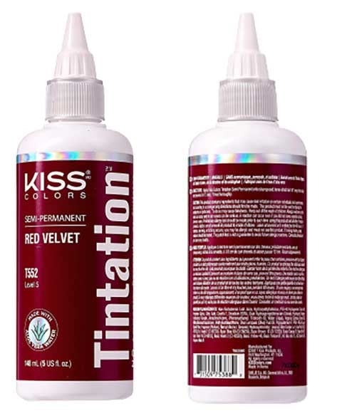 KISS COLORS TINTATION SEMI PERMANENT RED VELVET T552 