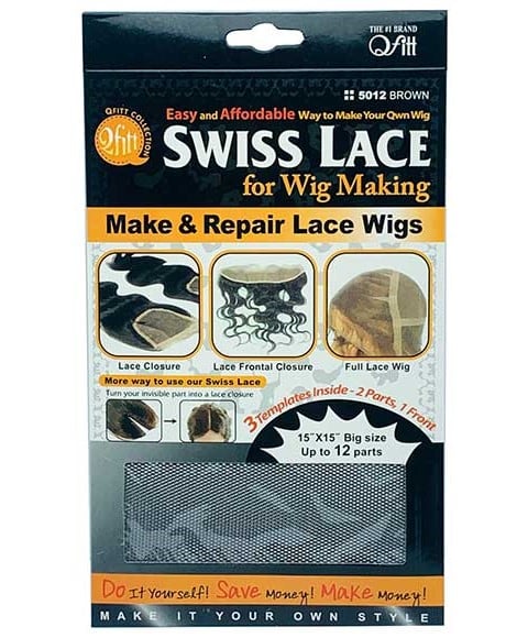 SWISS LACE FOR WIG MAKING 5012 BLACK 