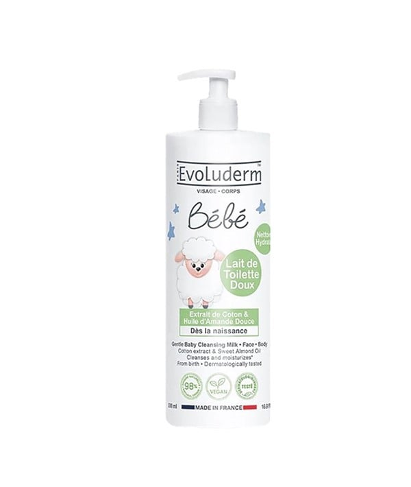 EVOLUDERM GENTLE BABY CLEANSING MILK 