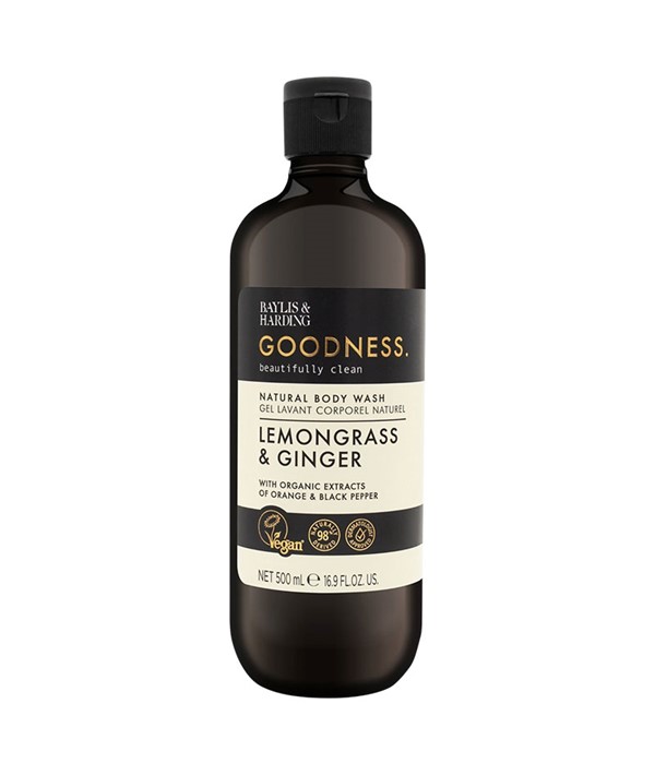 GOODNESS LEMONGRASS AND GINGER NATURAL BODY WASH 