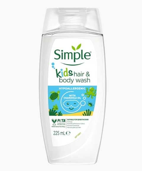 SIMPLE KIDS HAIR AND BODY WASH WITH CHAMOMILE OIL 
