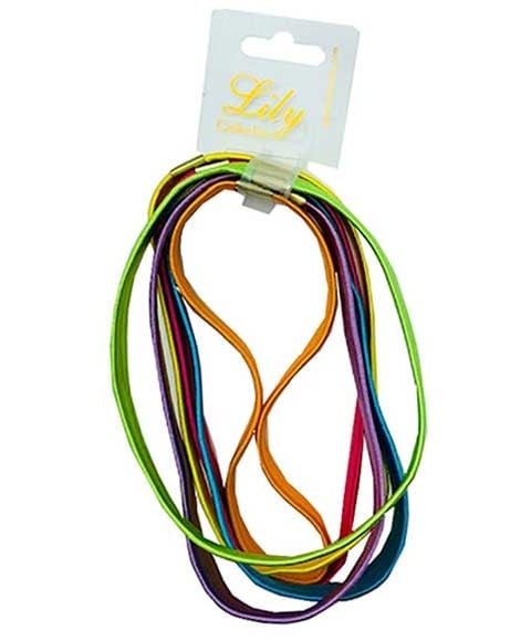 LILY COLLECTION SHINY NEON LONG ELASTIC HEAD BAND RS161 