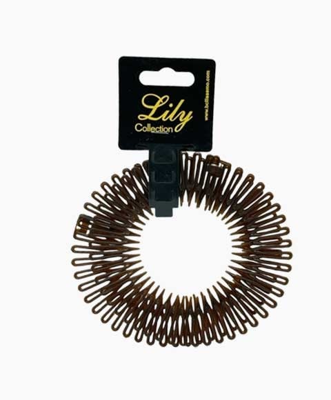 LILY COLLECTION FLEXI COMBS HAIR BAND RS09BK 
