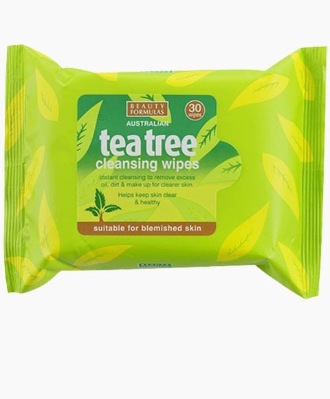 BEAUTY FORMULAS TEA TREE CLEANSING WIPES 