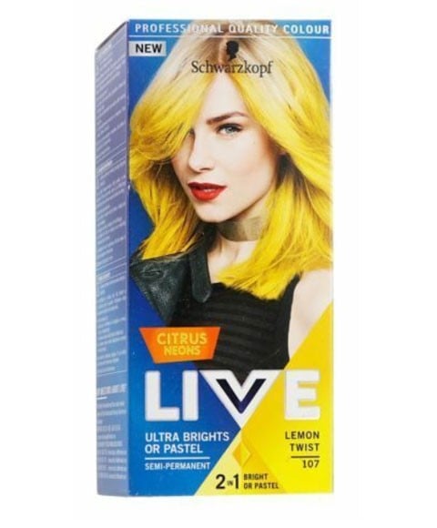 LIVE COLOR CITRUS NEON ULTRA BRIGHT SEMI PERMANENT COLOR 