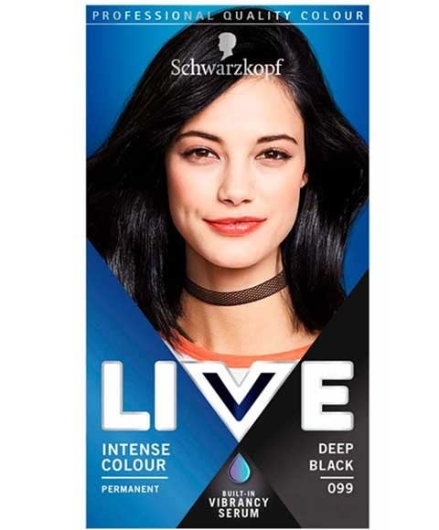 LIVE COLOR INTENSE PERMANENT COLOURS 099 DEEP BLACK 