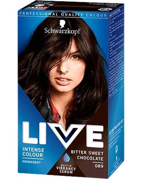 LIVE COLOR INTENSE PERMANENT COLOURS 89 BITTER SWEET CHOCO